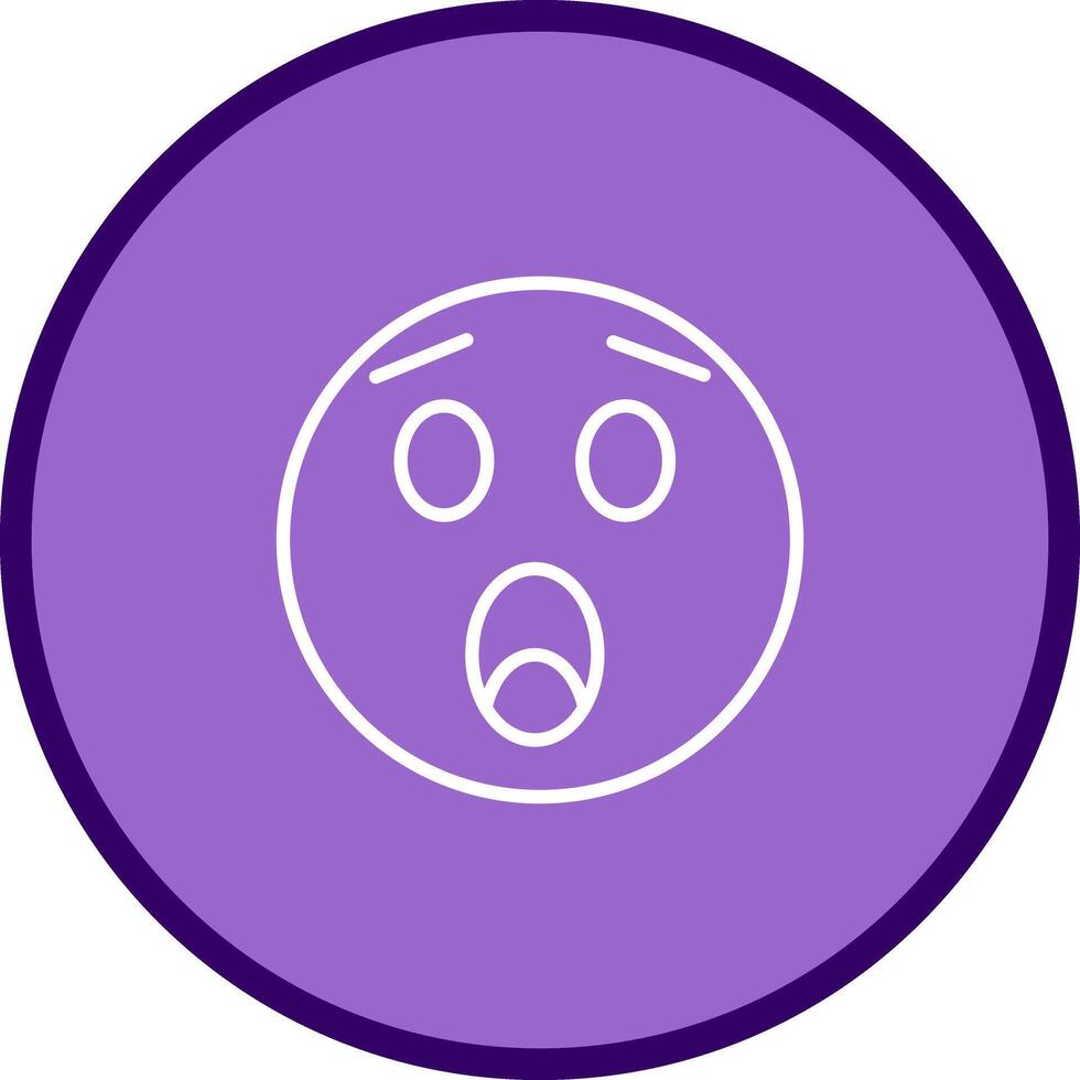 Astonished Face Icon Design vector
