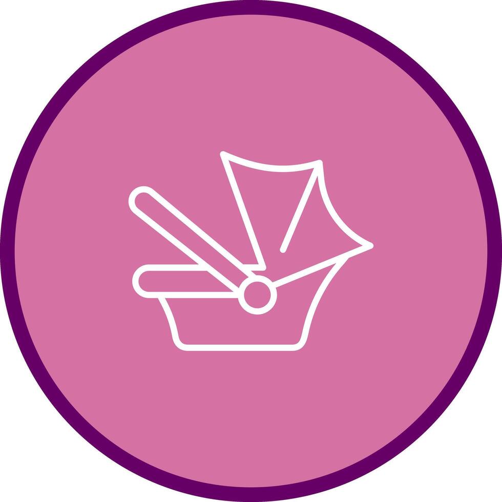 Car Seat Safety Icon Design vector