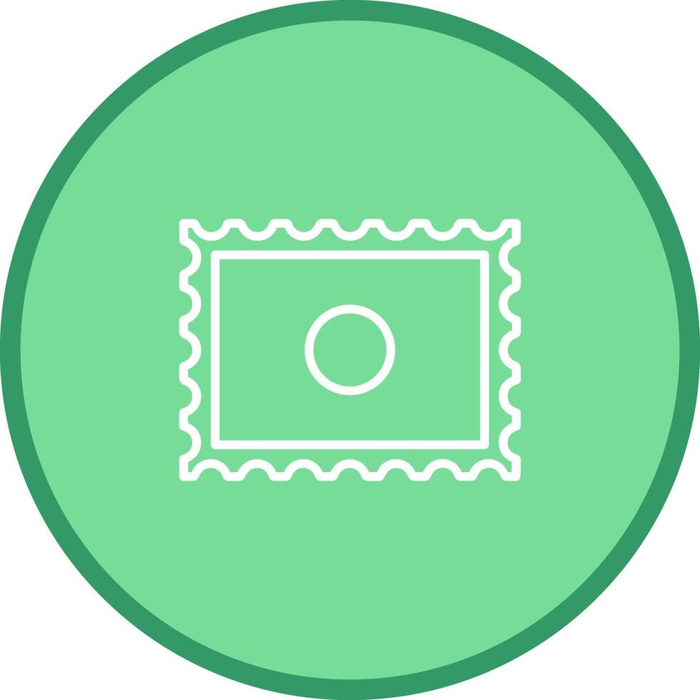 Postal Stamp Icon Design vector