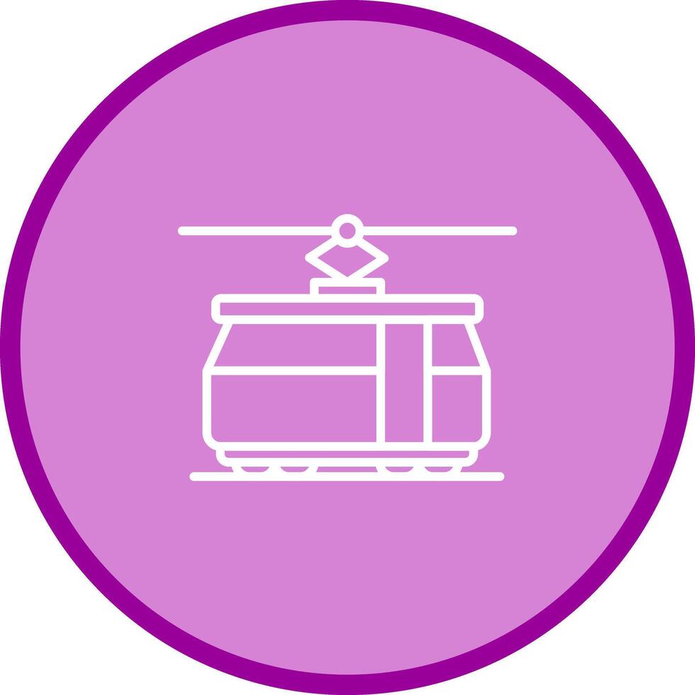 Tram Car Icon Design vector