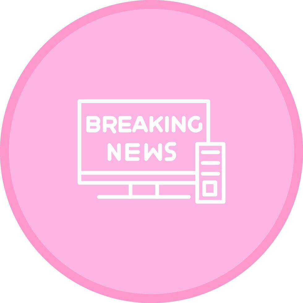 Breaking Story Icon Design vector
