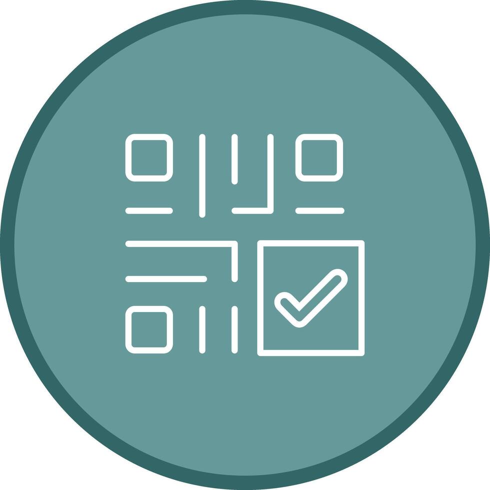 QR Code Checkout Icon Design vector