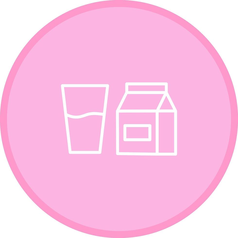 Glass of Milk Icon Design vector