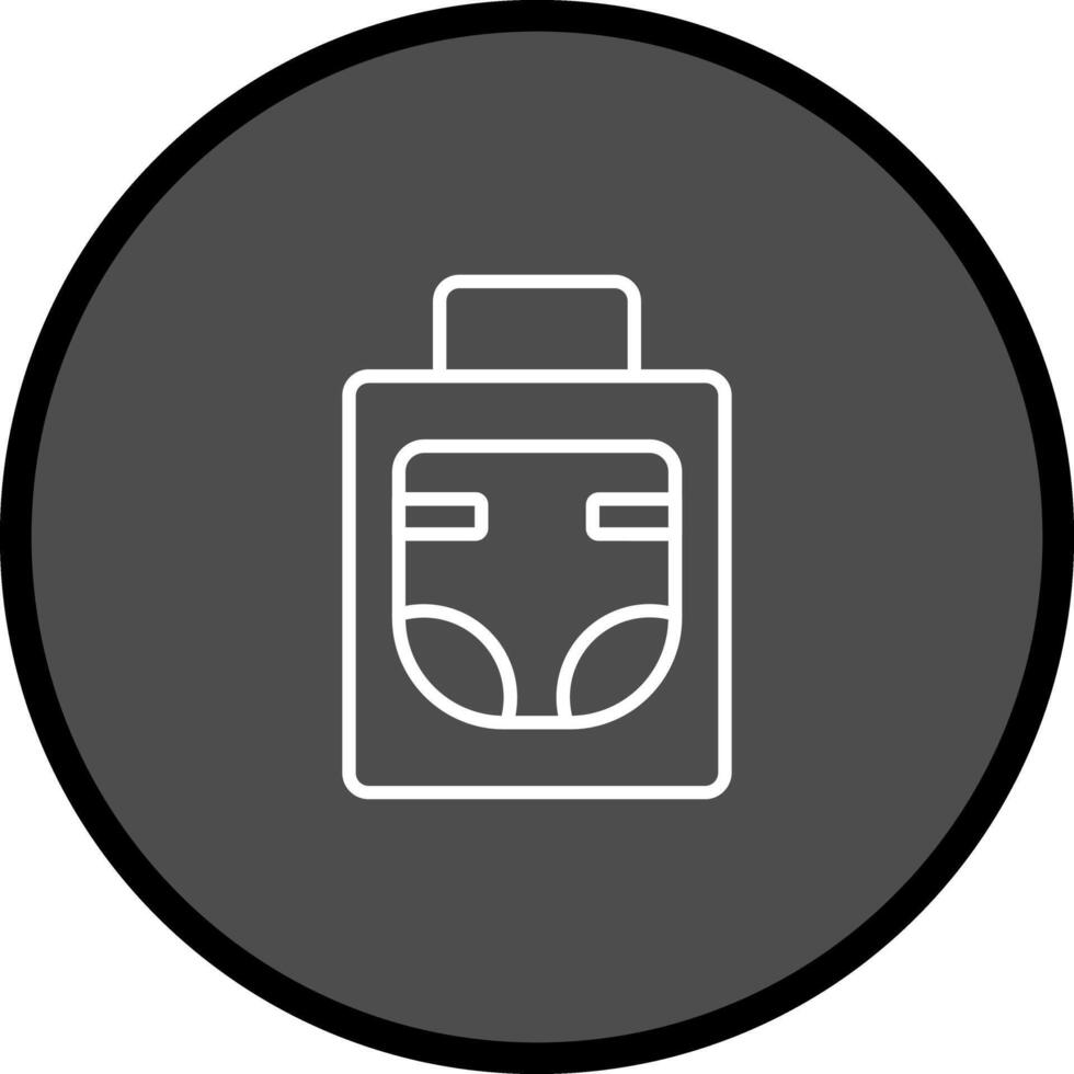 Diaper Bag Icon Design vector