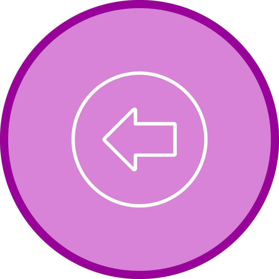 Left Arrow Icon Design vector