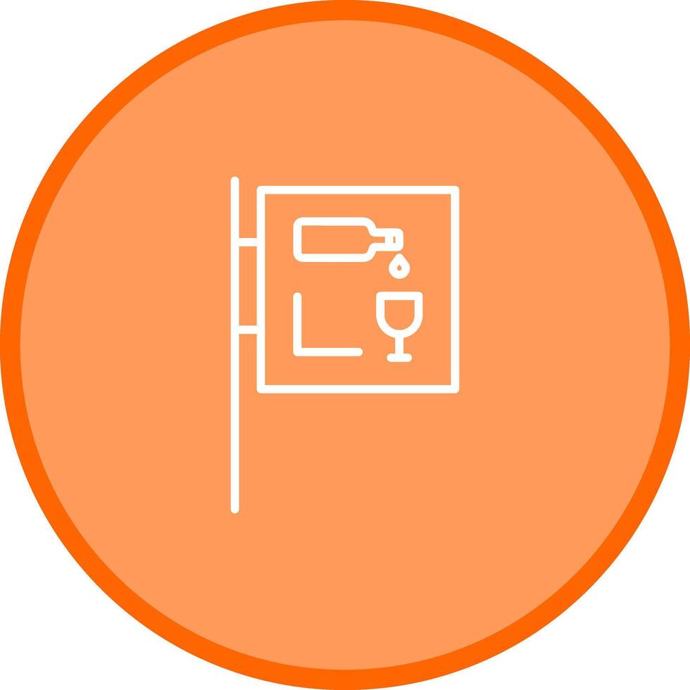 Wine Bar Sign Icon Design vector