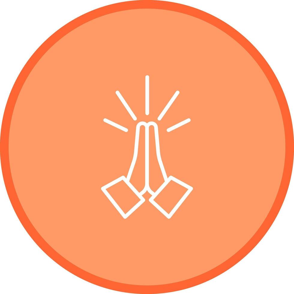 Folded Hands Icon Design vector