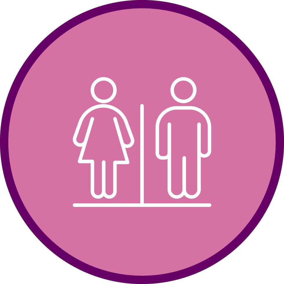Restroom Sign Icon Design vector