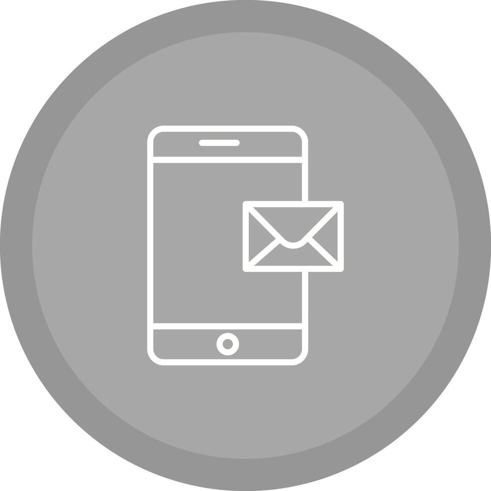 Mobile E-mail Icon Design vector