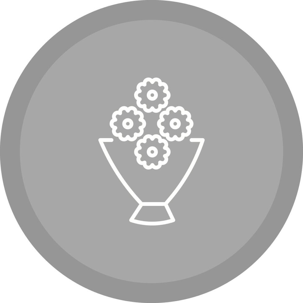 Flower Bouquet Icon Design vector