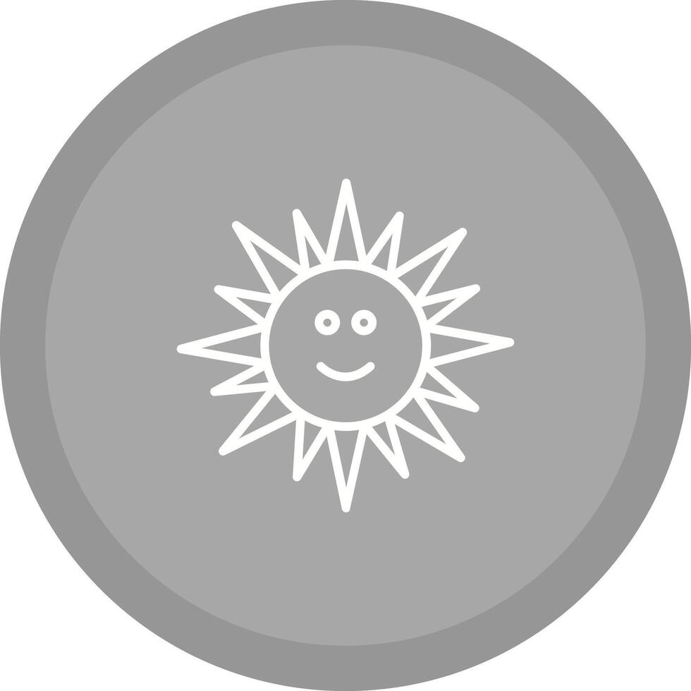 Sun with Face Icon Design vector