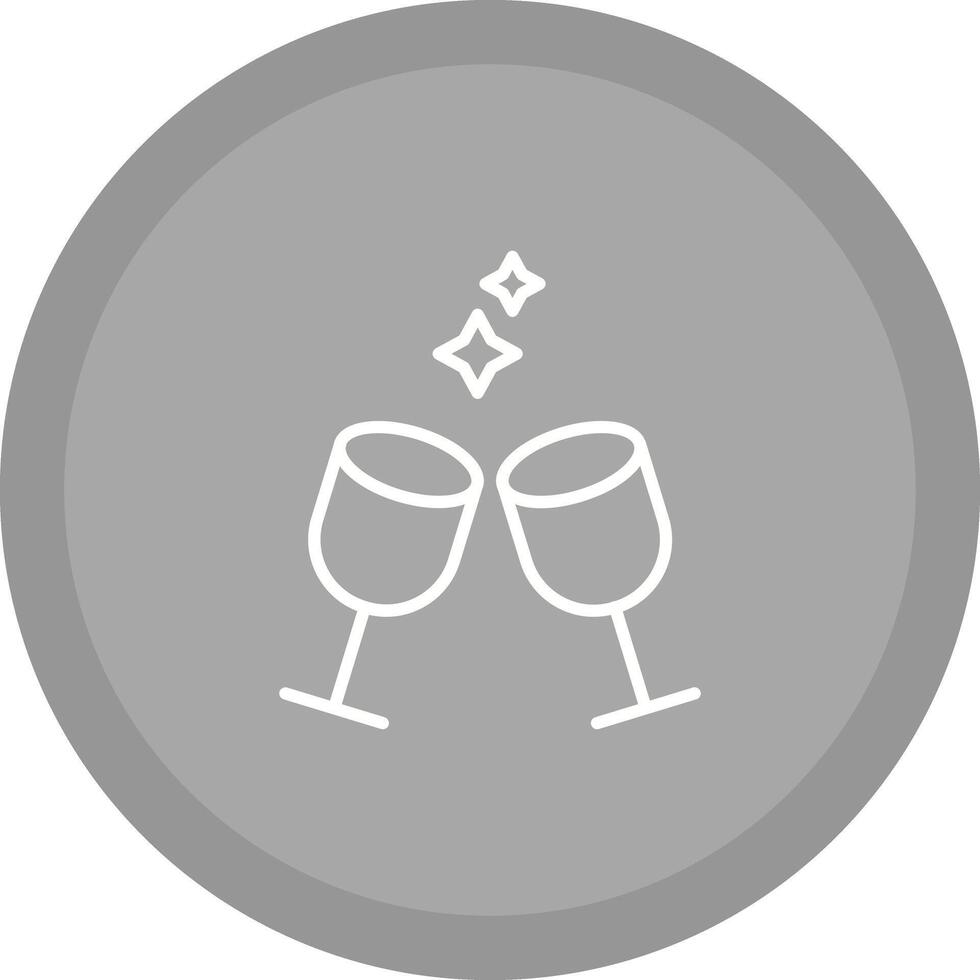 Wine Glasses Icon Design vector