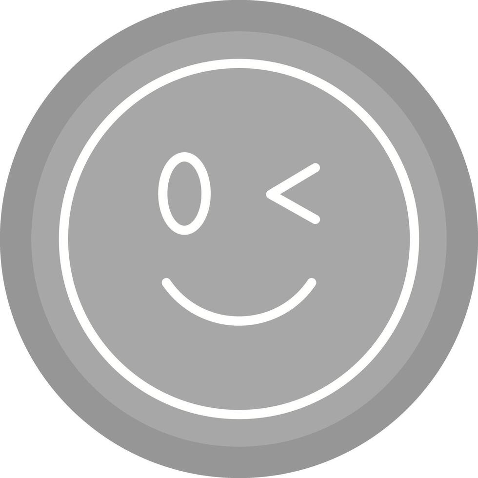 Winking Face Icon Design vector