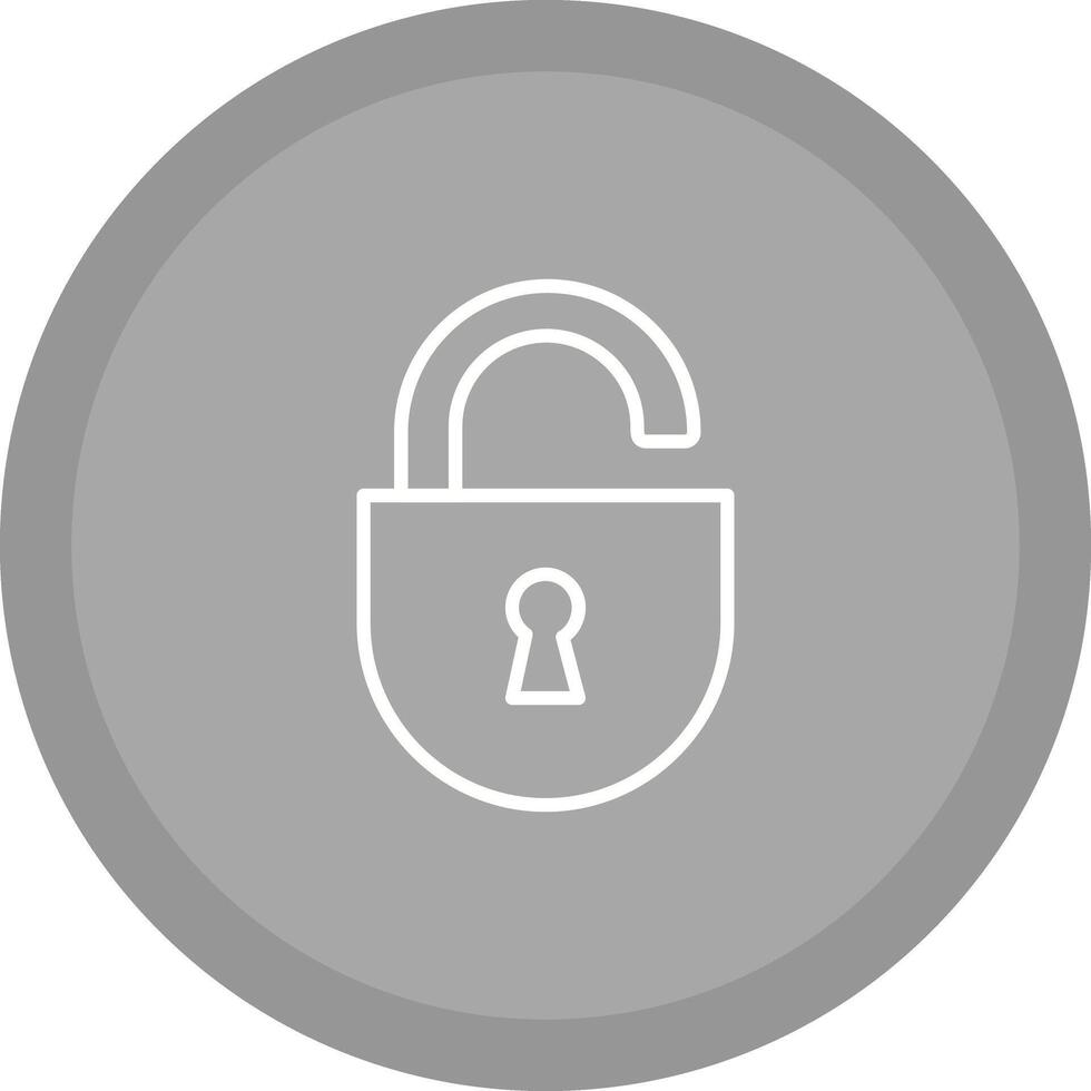 Open Lock Icon Design vector