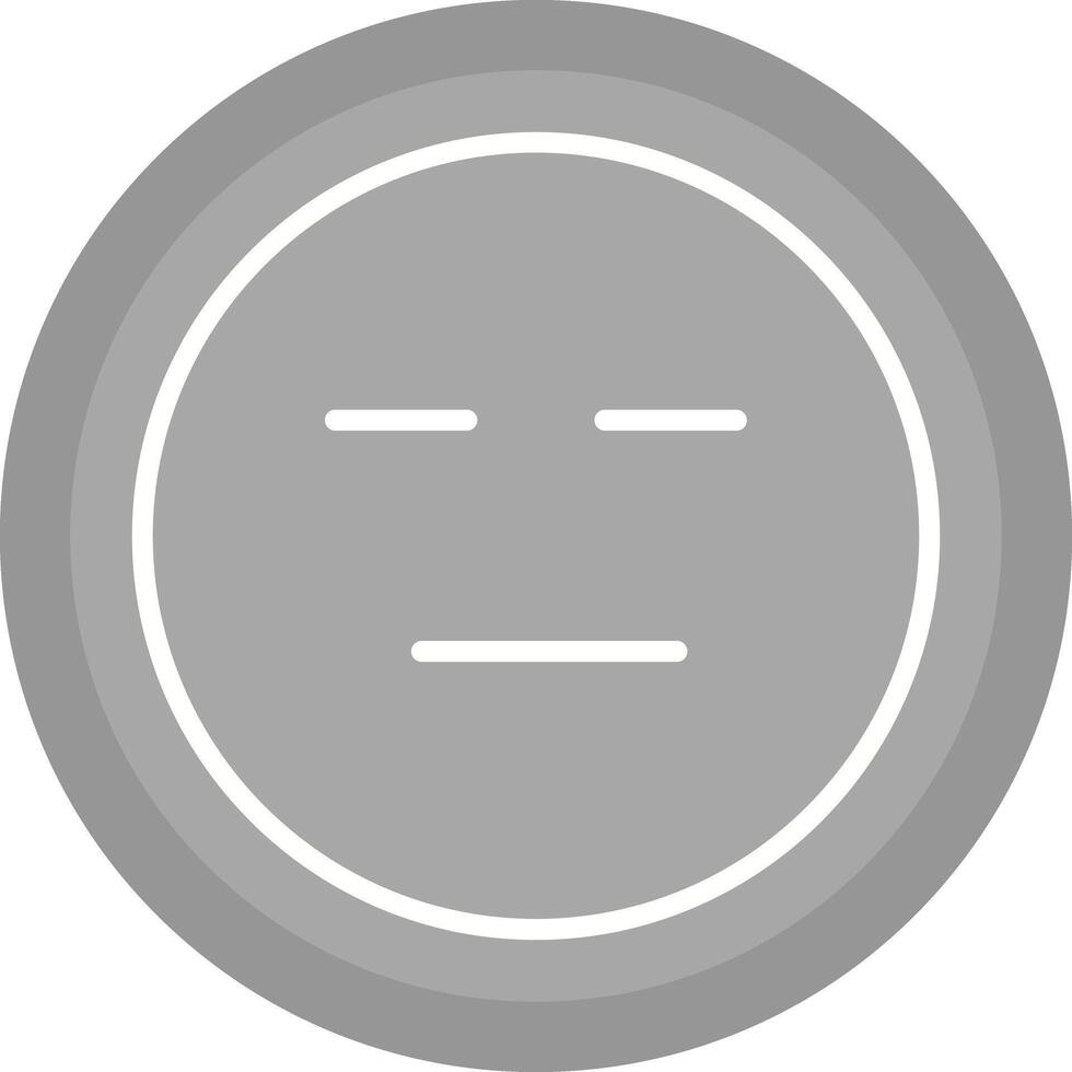 Neutral Face Icon Design vector