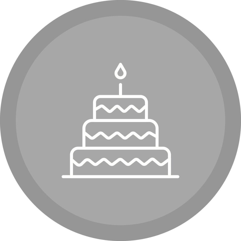Cake Topper Icon Design vector