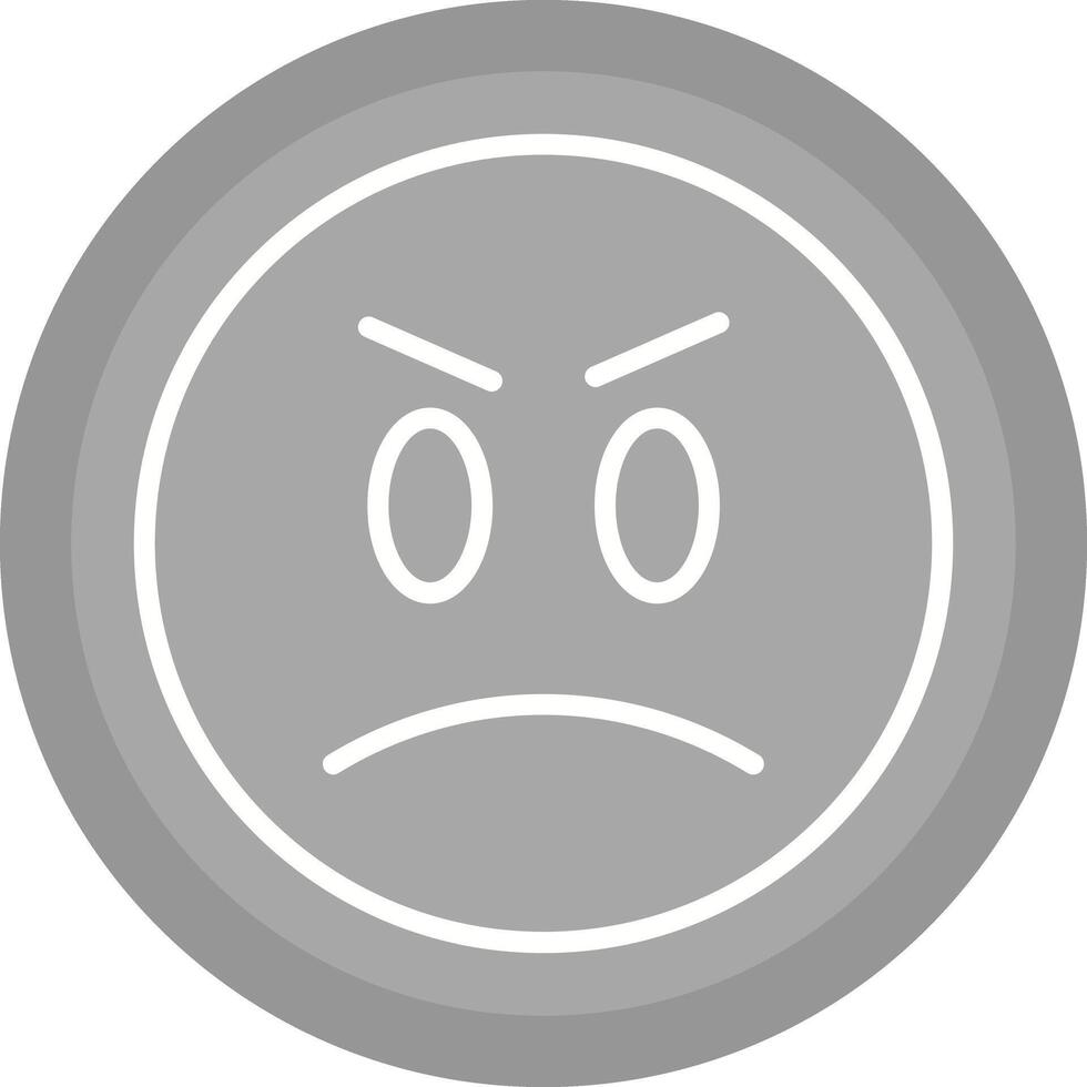 Angry Face Icon Design vector