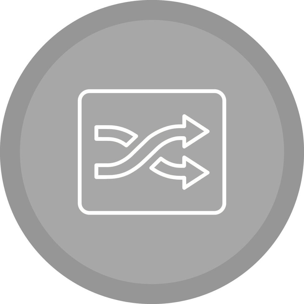 Shuffle Tracks Button Icon Design vector