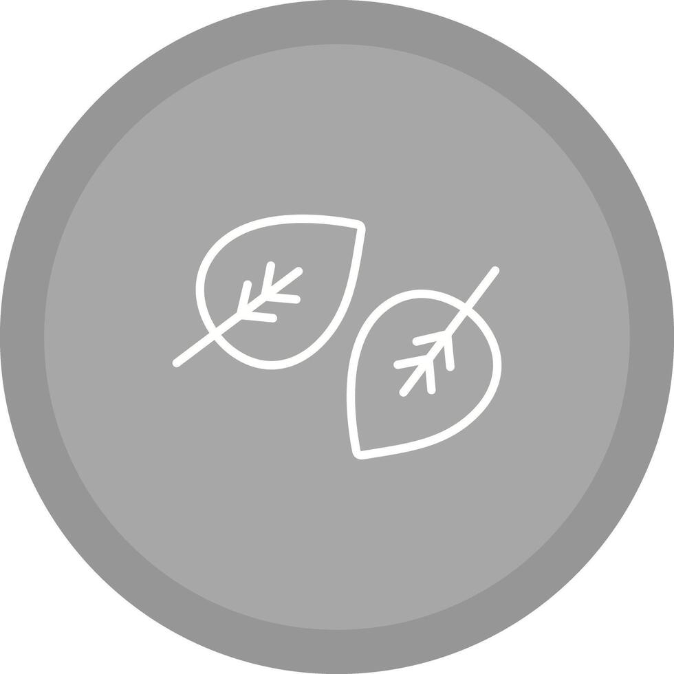 Fallen Leaf Icon Design vector
