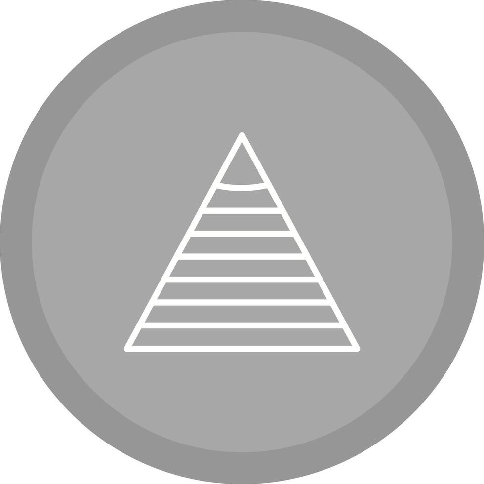 Pyramid Graph Icon Design vector