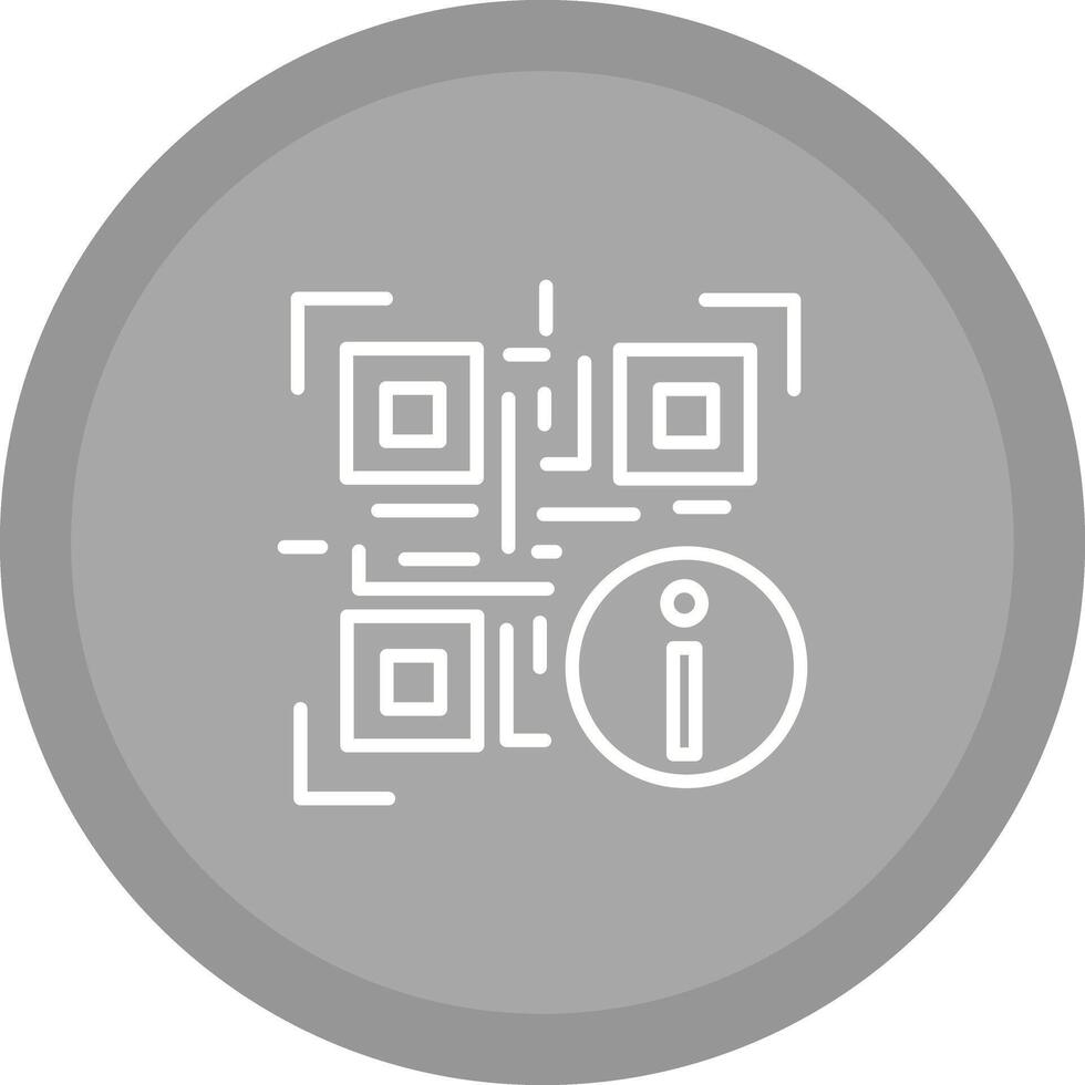 QR Code Information Icon Design vector