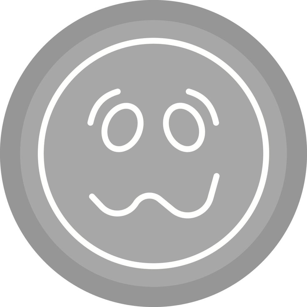 Woozy Face Icon Design vector