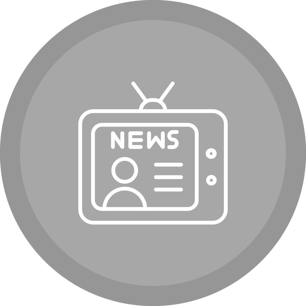 Newsreader Icon Design vector
