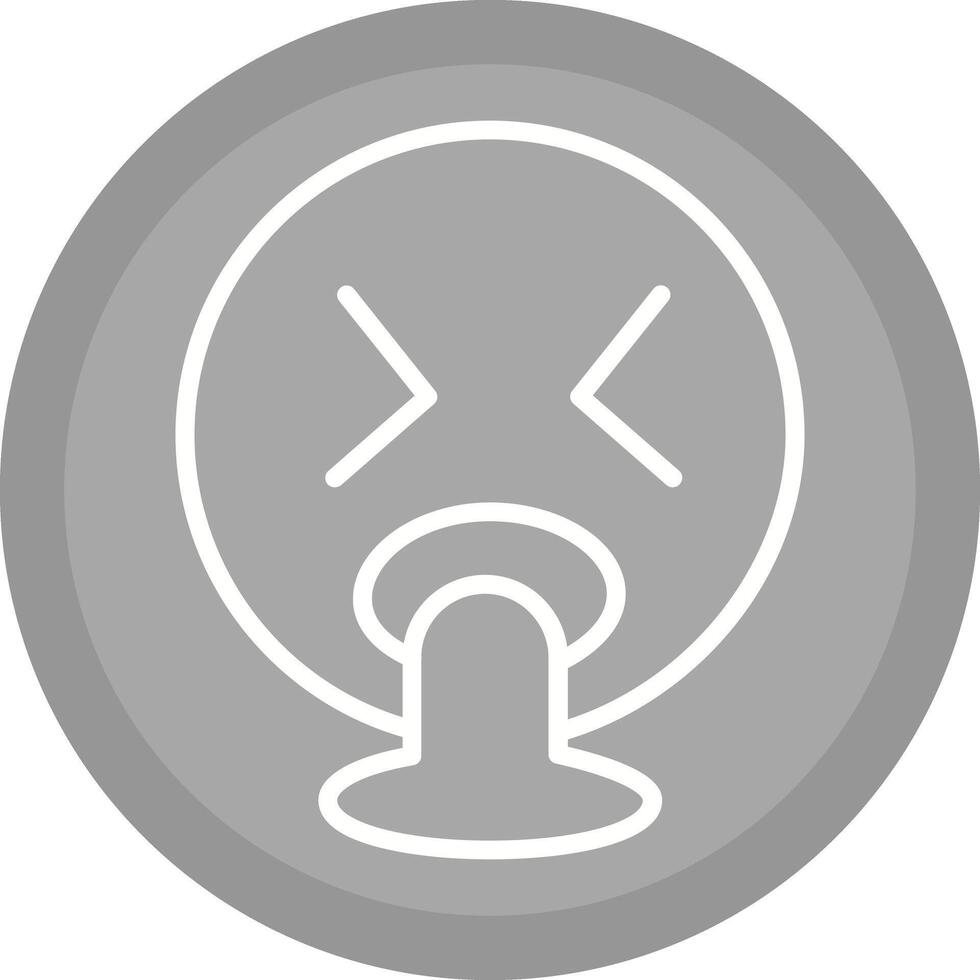 Face Vomiting Icon Design vector