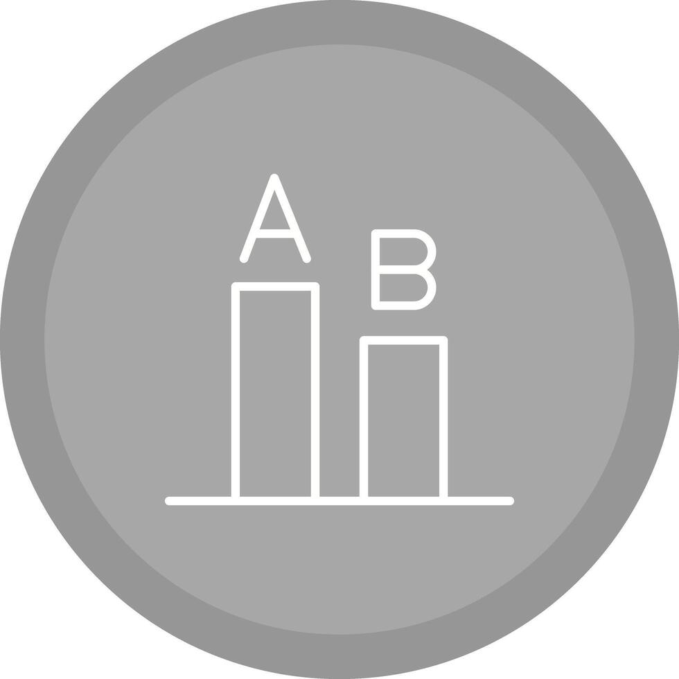 AB Testing Icon Design vector