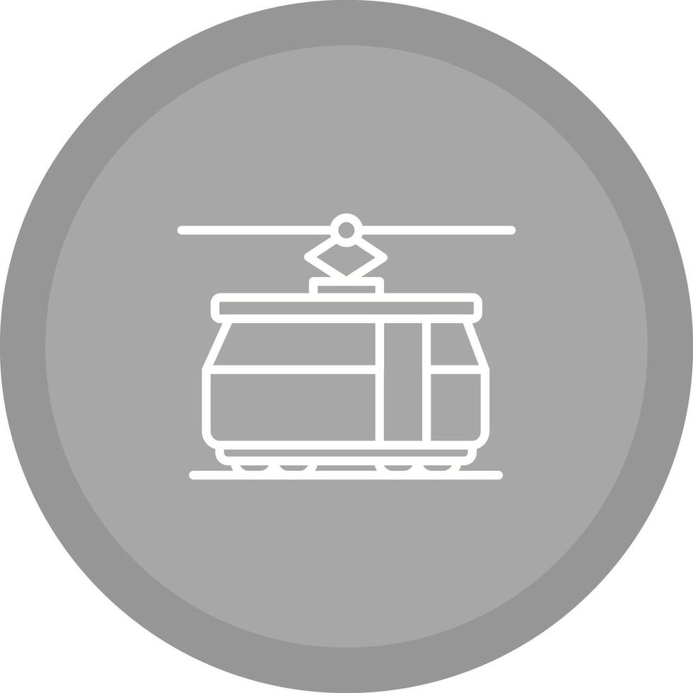 Tram Car Icon Design vector