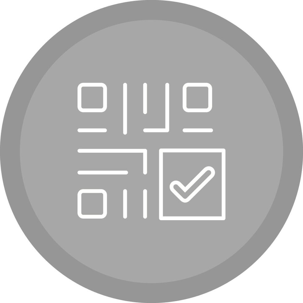 QR Code Checkout Icon Design vector