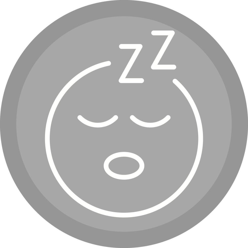Sleeping Face Icon Design vector