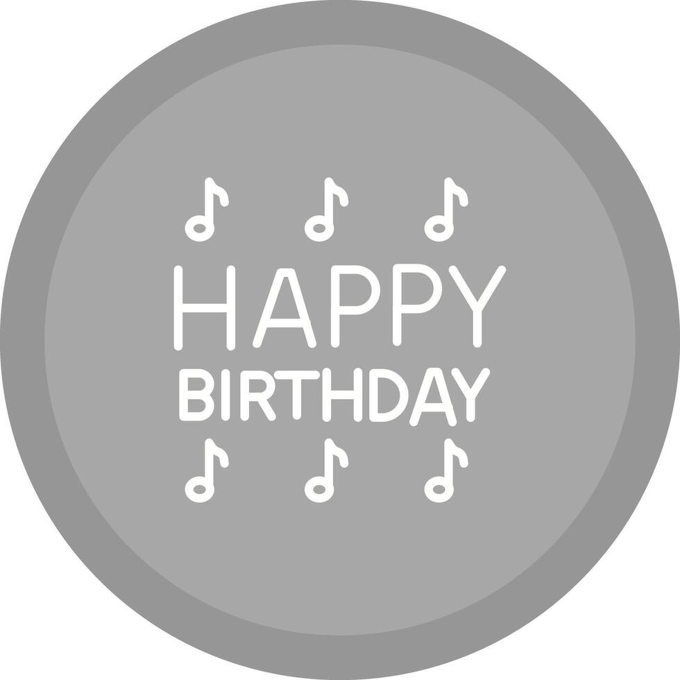 Happy Birthday Song Icon Design vector