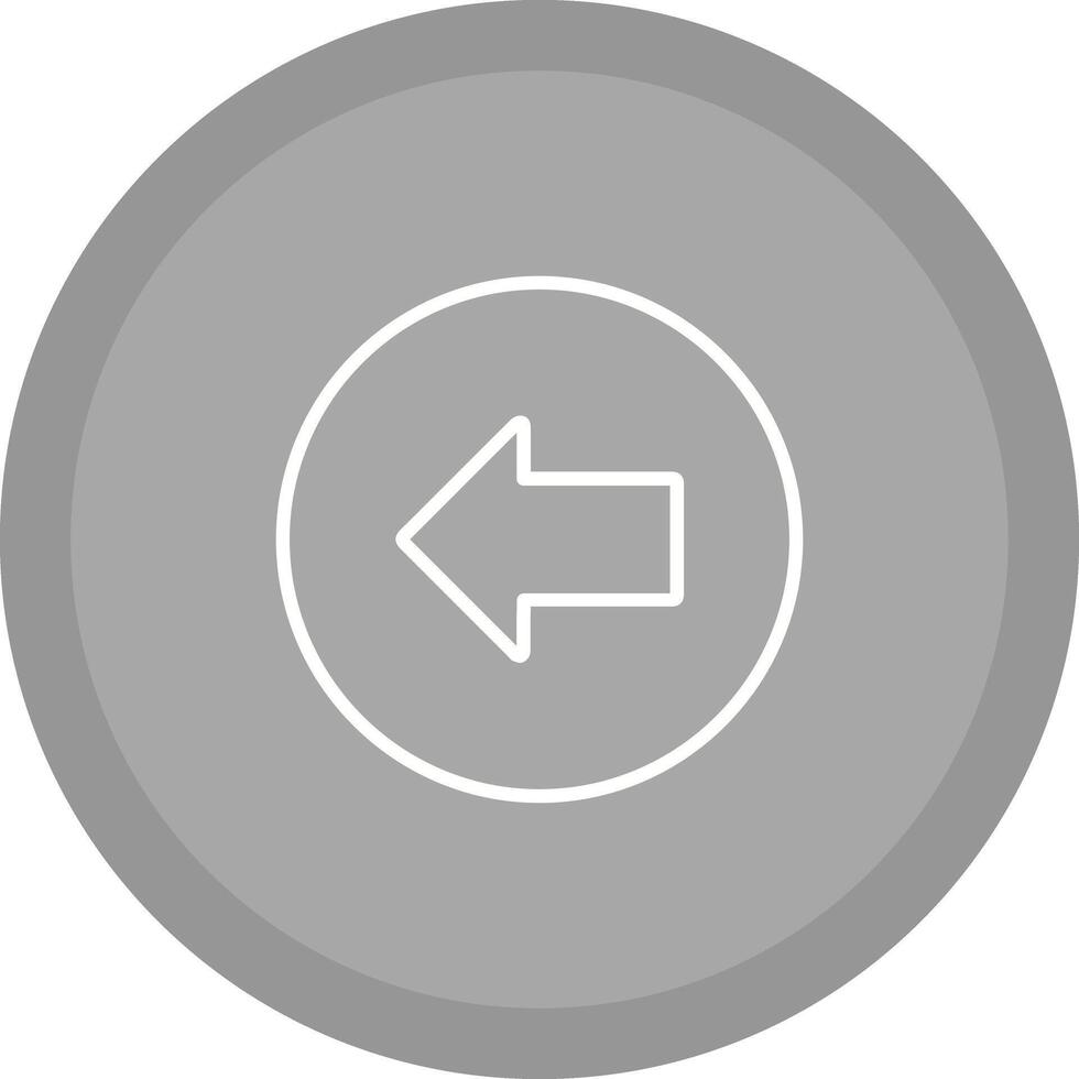 Left Arrow Icon Design vector