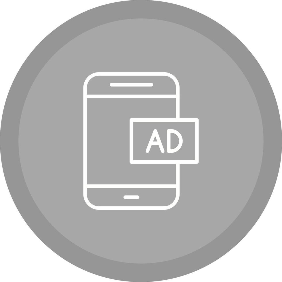 Mobile Advertising Icon Design vector