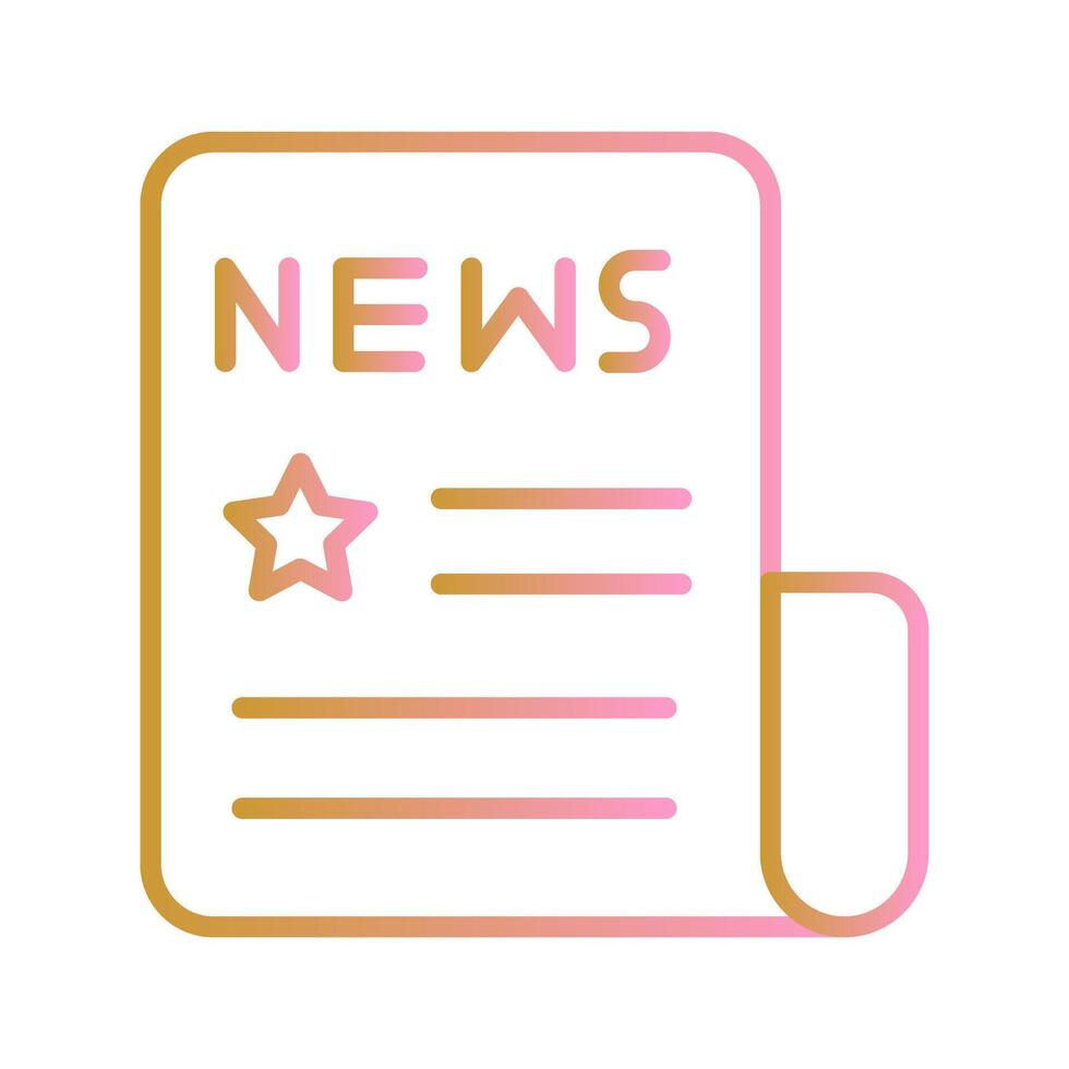 News Headlines Icon Design vector