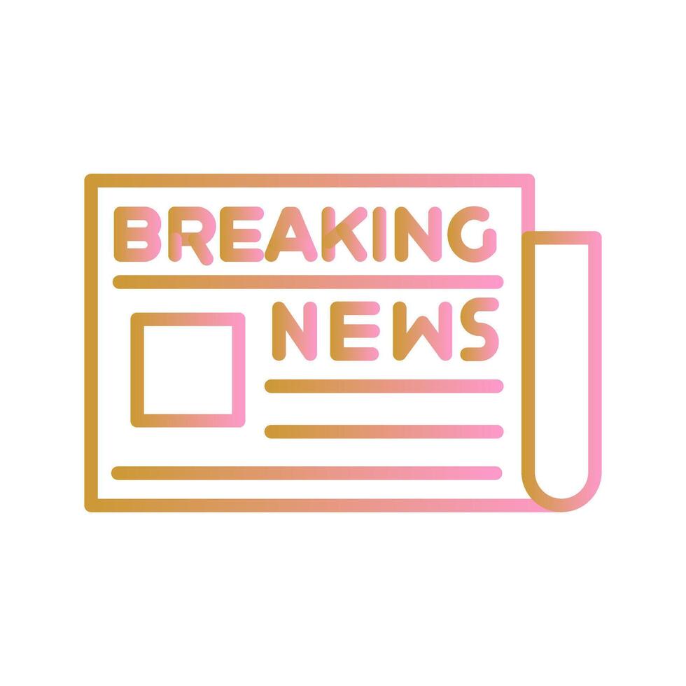 Breaking News Icon Design vector