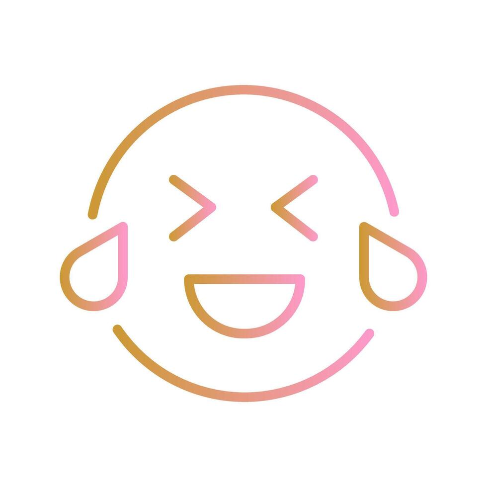 Face with Tears of Joy Icon Design vector