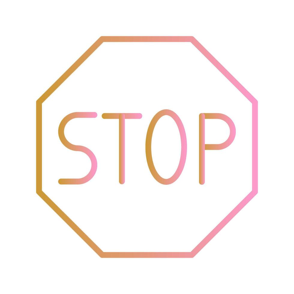 Stop Sign Icon Design vector