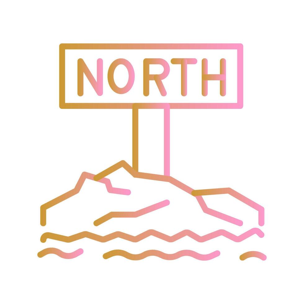 Northpole Icon Design vector