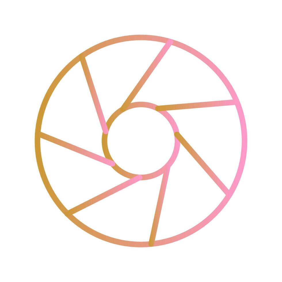 Aperture Artifacts Icon Design vector