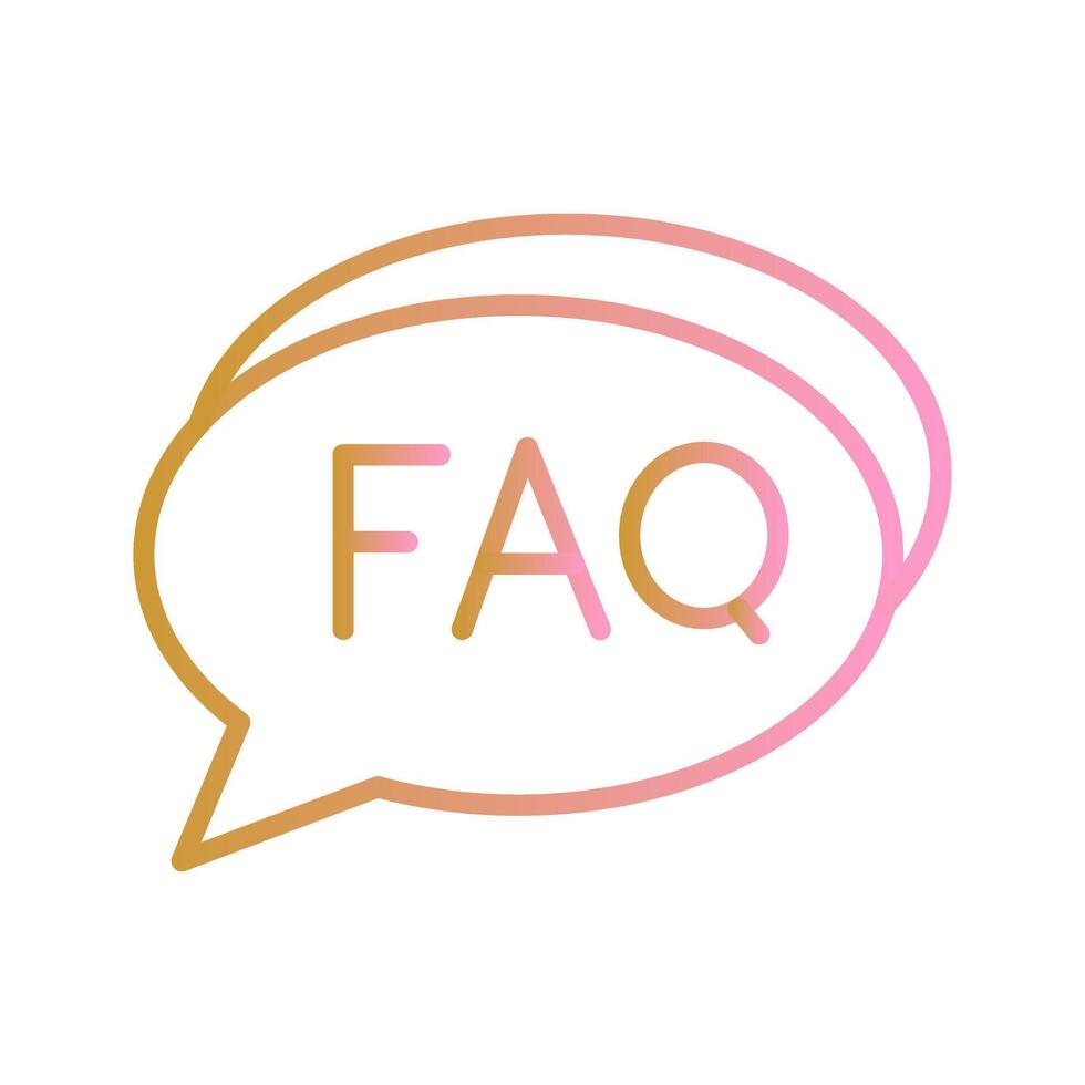 FAQ Section Icon Design vector