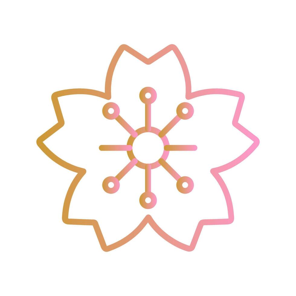 Cherry Blossom Icon Design vector
