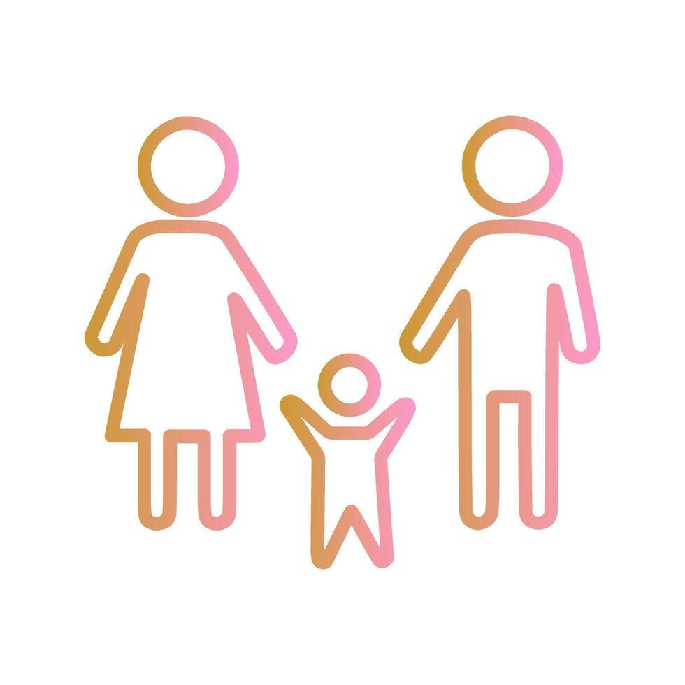 Family Photo Icon Design vector