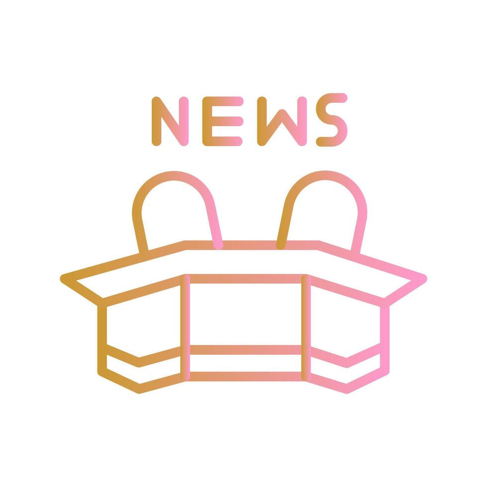 Newsroom Icon Design vector