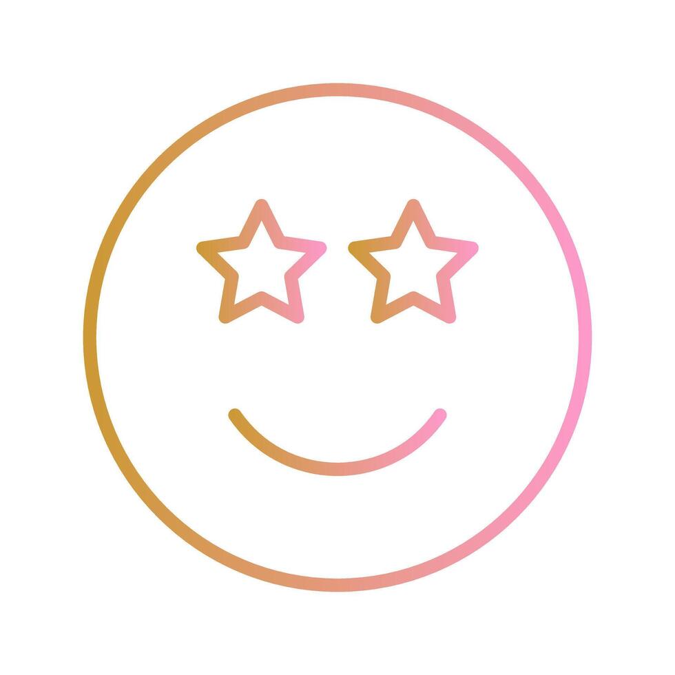 Star-Struck Icon Design vector