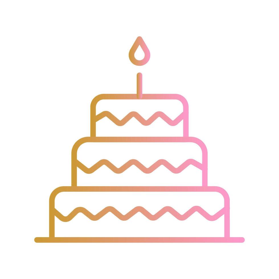 Cake Topper Icon Design vector