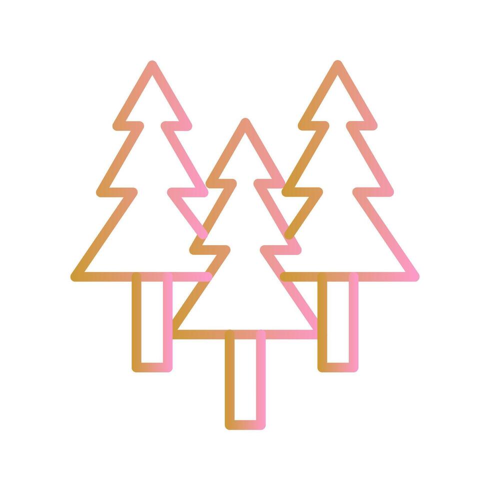 Evergreen Tree Icon Design vector