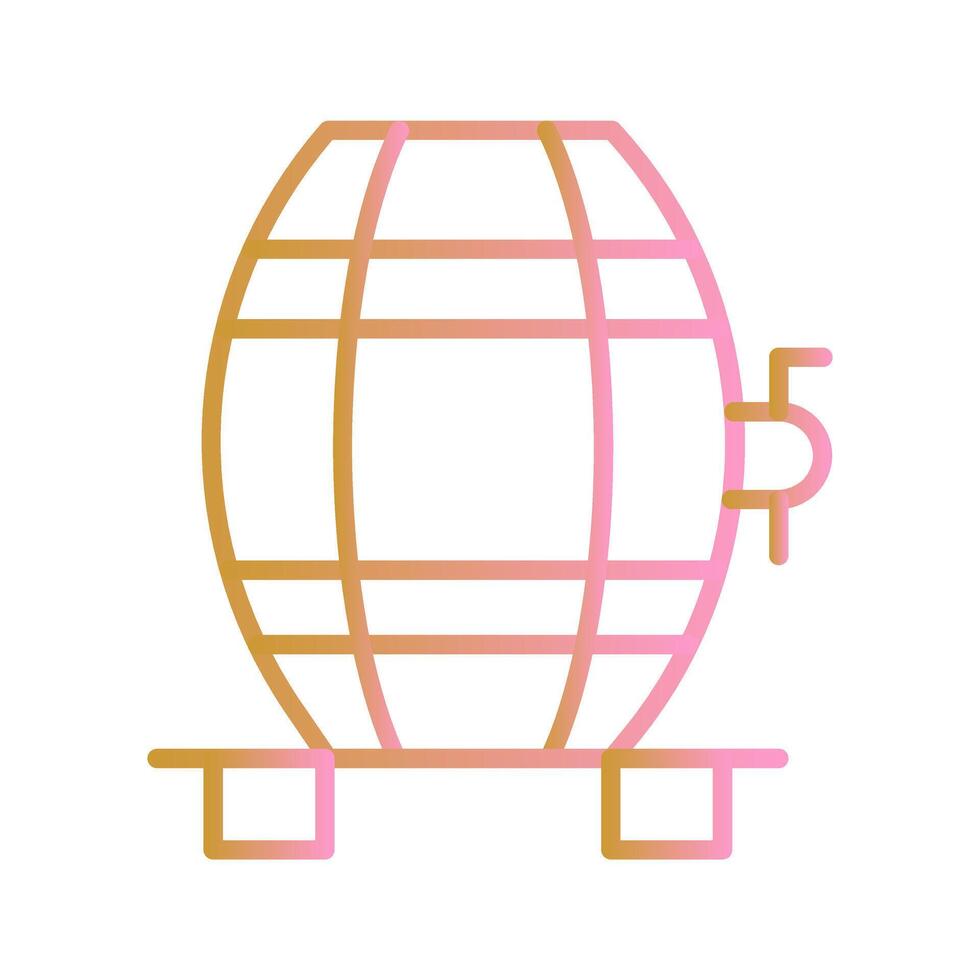 Wine Cask Icon Design vector