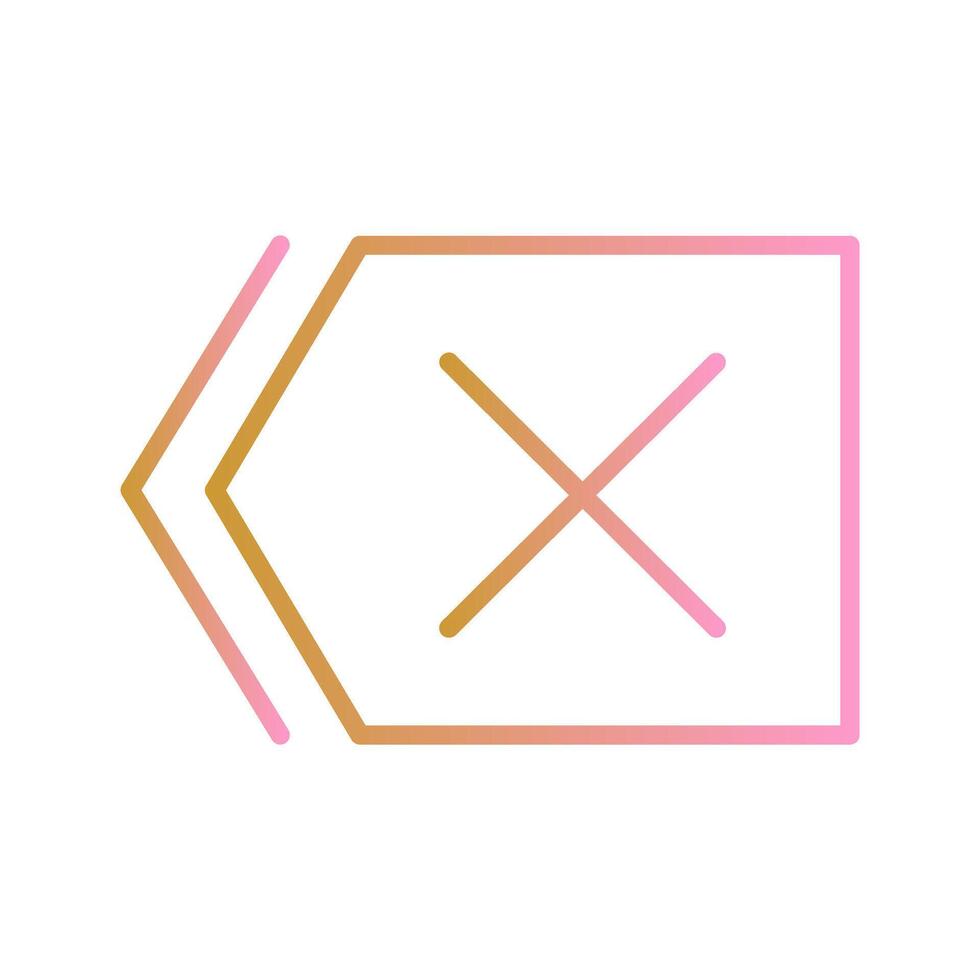 Delete Icon Design vector